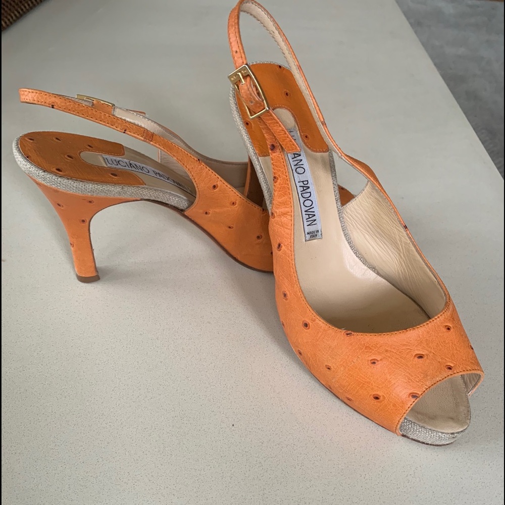 Luciano Padovan sling back pumps